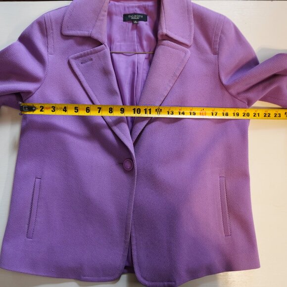 Talbots Lavender Blazer Size 14 - Picture 9 of 10